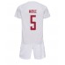 Cheap Denmark Joakim Maehle #5 Away Football Kit Children World Cup 2022 Short Sleeve (+ pants)